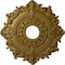 Ekena Millwork Riley Ceiling Medallion (Fits Canopies up to 4 5/8"), Hand-Painted Gold, 18"OD x 3 1/2"ID x 1 1/2"P CM18RLGLS - alternate 1